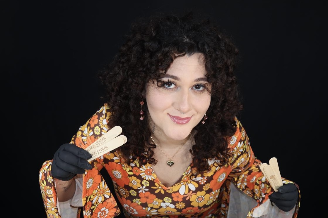 Jackiee holding wax sticks - With Love Beauty Miami