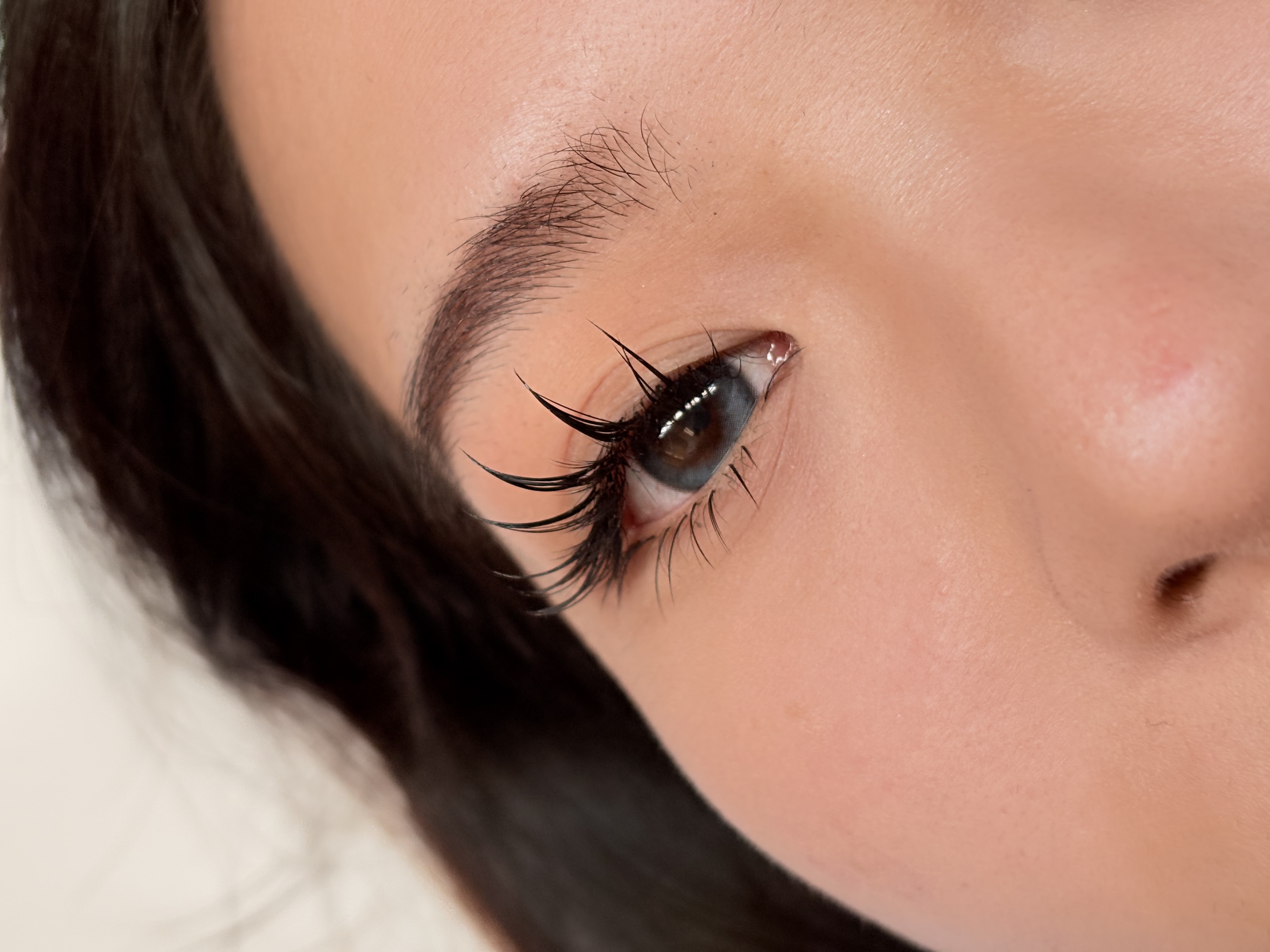 Dramatic anime lash extensions - spiky lash set Miami